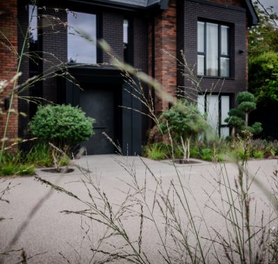 luxury front garden design Altrincham