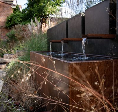 Corten water feature