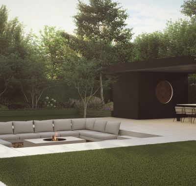 luxury outdoor living area