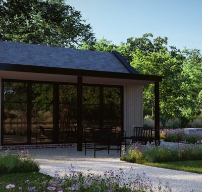 garden room with country style terrace