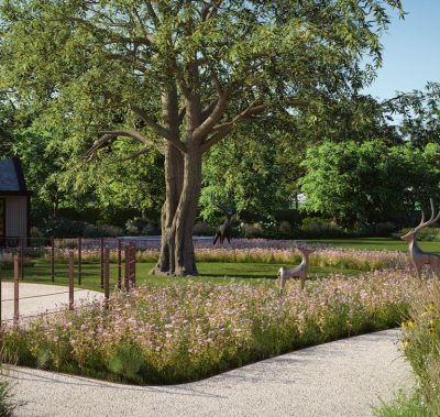 Modern country garden